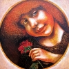 Mergaitė su rože 2013 Sold